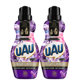 Kit 2un Amaciante Concentrado Uau Perfumes Lavanda E Frescor 500ml em Oferta na Shopee