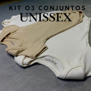 Kit 3 Pecas Body Bebe Manga Curta Algodao Menino Menina Unissex Verao em Oferta na Shopee