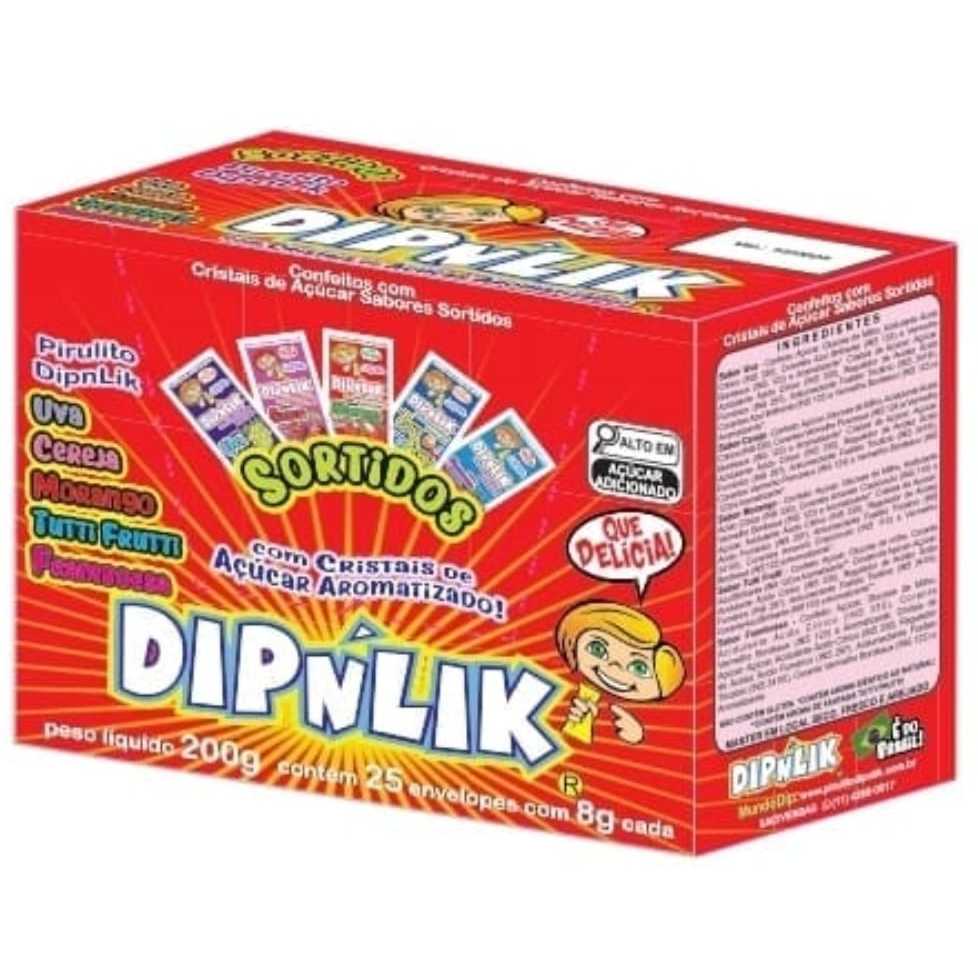 Dipnlik 25 pirulito sabores Sortidos Morango Uva Tutti-Frutti Cereja e Framboesa