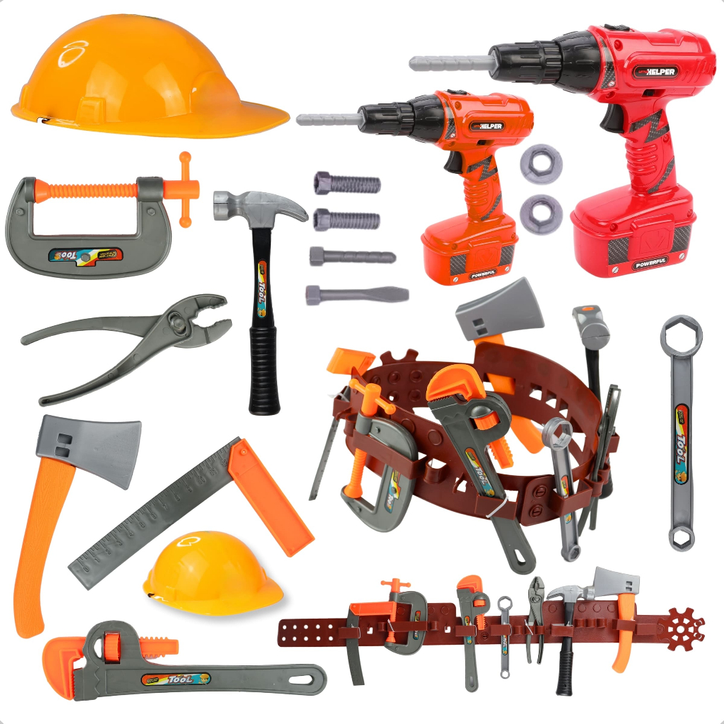 Brinquedo Infantil Kit Ferramentas Completo Com Cinto