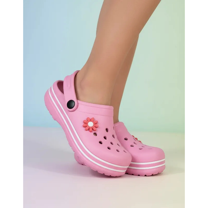 Chinelo Sandália Infantil Menina Feminino Escolar Florzinha Personalizado Respirável EVA Macio