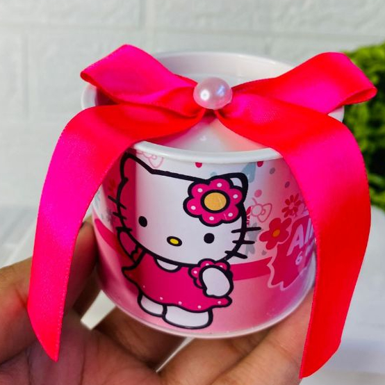 KIT Tubolata Personalizada 5x6 cm Hello Kitty  Maternidade Lembrancinha Brinde festa infantil aniversário