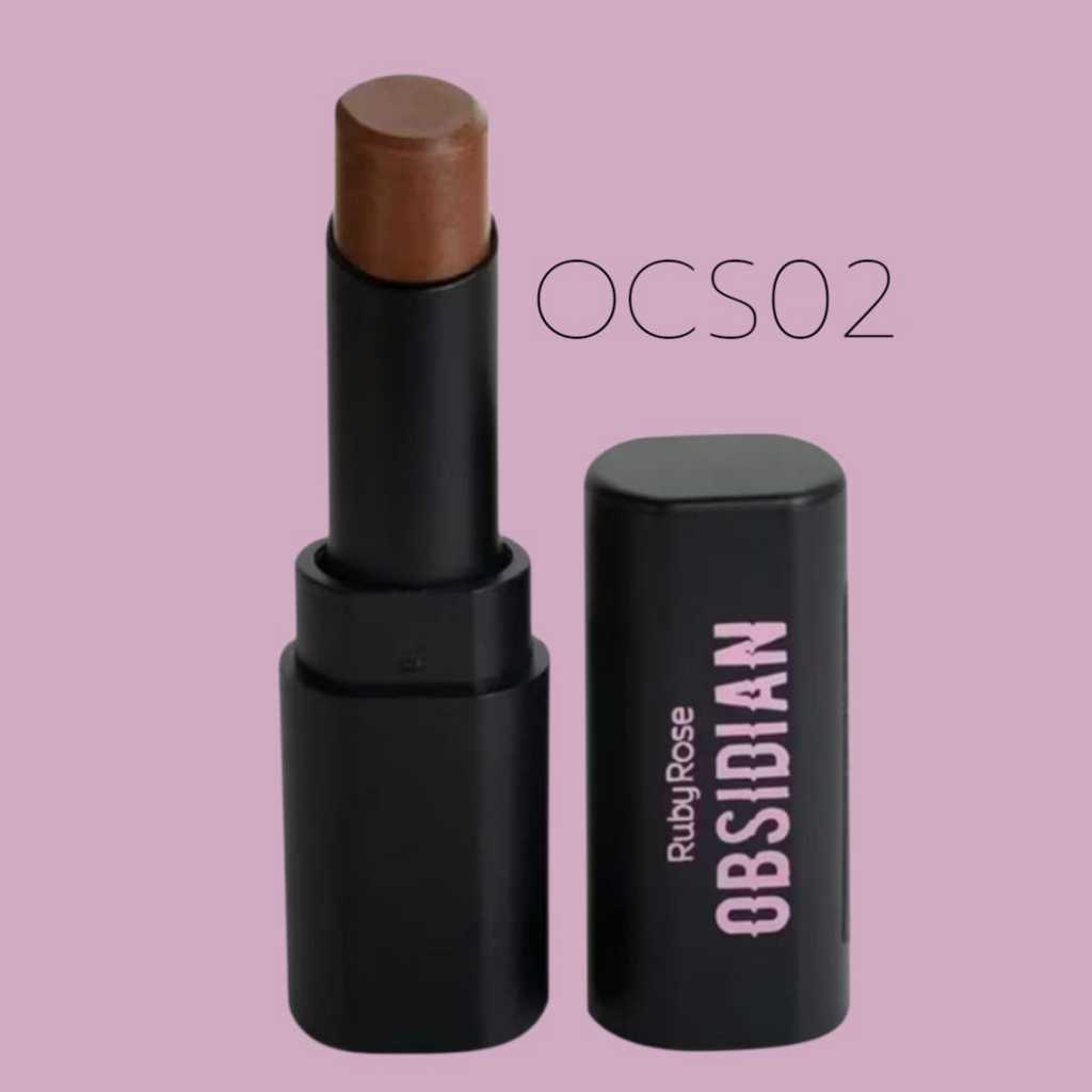 Obsidian By Ruby Rose Batom Cream Satin (6 Cores) HB7000 Textura Confortável e pigmentada