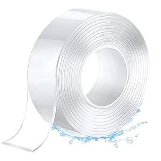 Rolo Super Fita Mágica 3M Transparente Nano Adesiva Dupla Face Extra Forte Lavável