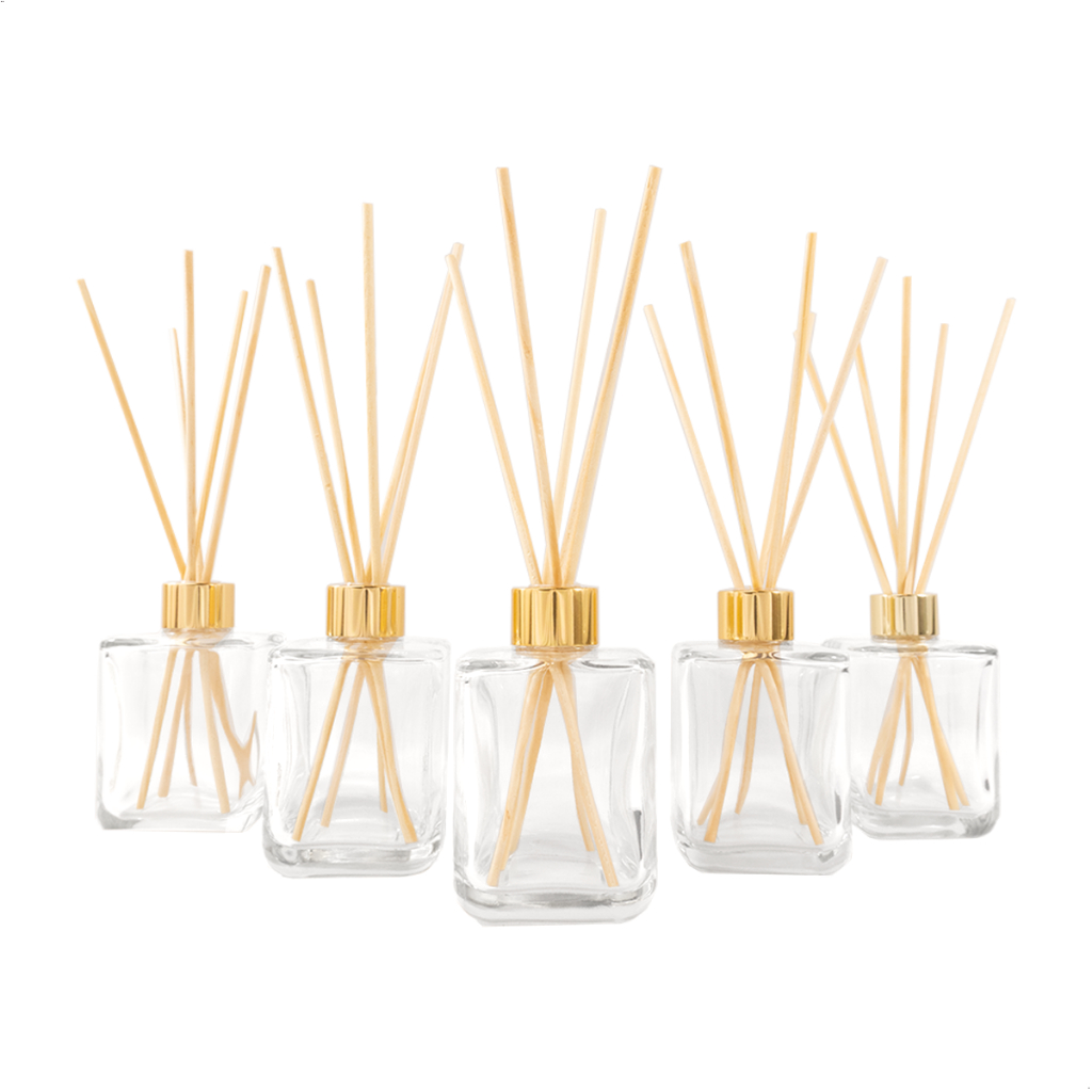 Kit 5 Frascos Difusor Varetas Vidro Lembrancinha Presente Casa Decoração 250ml Escolha a tampa