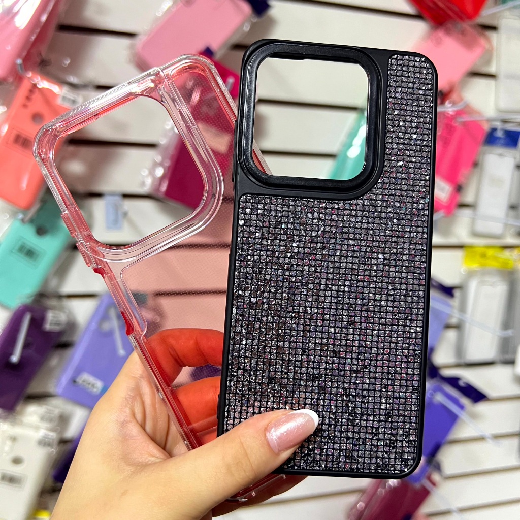 Capa Capinha Compativel Infinix Hot 50i -  Smart 9 Kit 2 Capas Space + Glitter