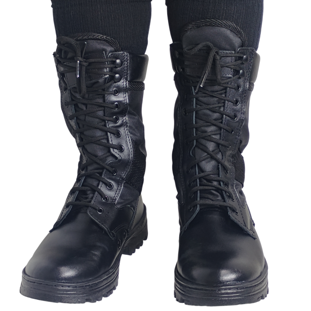 Coturno Bota Militar Motoqueiro Sem Ziper Solado Resistente com Biqueira