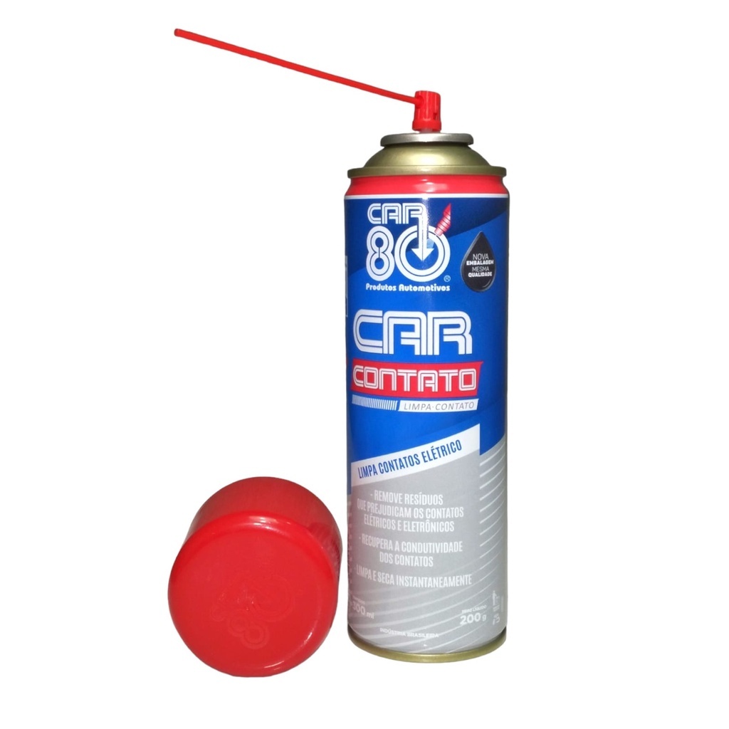 Spray Limpa Contato CAR 80 – 300ml | Eletrônicos e Conectores