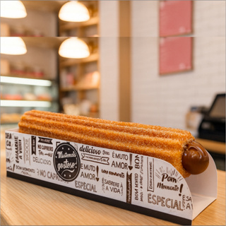 (500 unid.) Churros Embalagem Caixa Caixinha Para Balcão Gourmet 500 Unidades em Oferta na Shopee