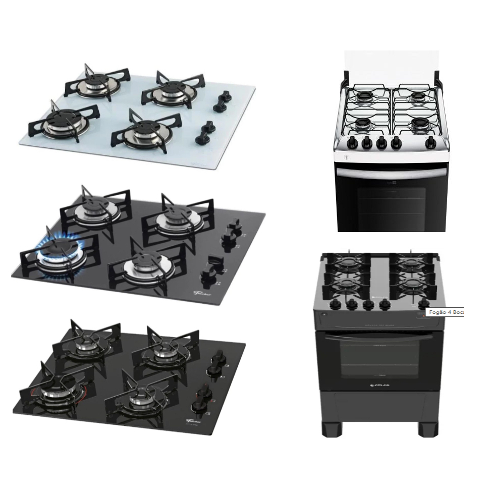 Espalhadores Bocas Fogão Atlas Atenas 4 Bocas