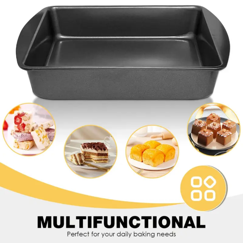 Forma Assadeira Retangular 31CM Para Torta Antiaderente Forma Para Pão Cuca Forma Para Bolo Multiuso em Oferta na Shopee