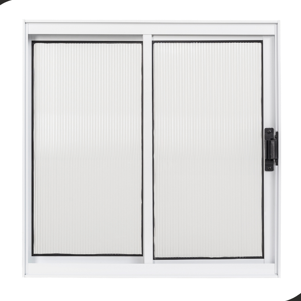 Vitrô Janela Alumínio Policarbonato Pequeno 60x60 Sem Grade 1 Folha de Correr Com trava Envio Rápido Branco ou Preto