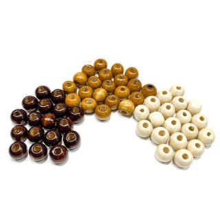 Bolinha De Madeira Para Artesanato - 110pçs - 10mm - Miçanga em Oferta na Shopee