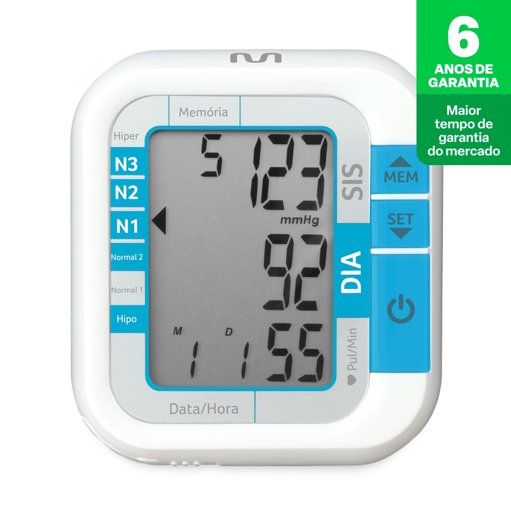 Monitor de Pressão Arterial Digital de Pulso Multilaser Saúde - HC204 em Oferta na Shopee