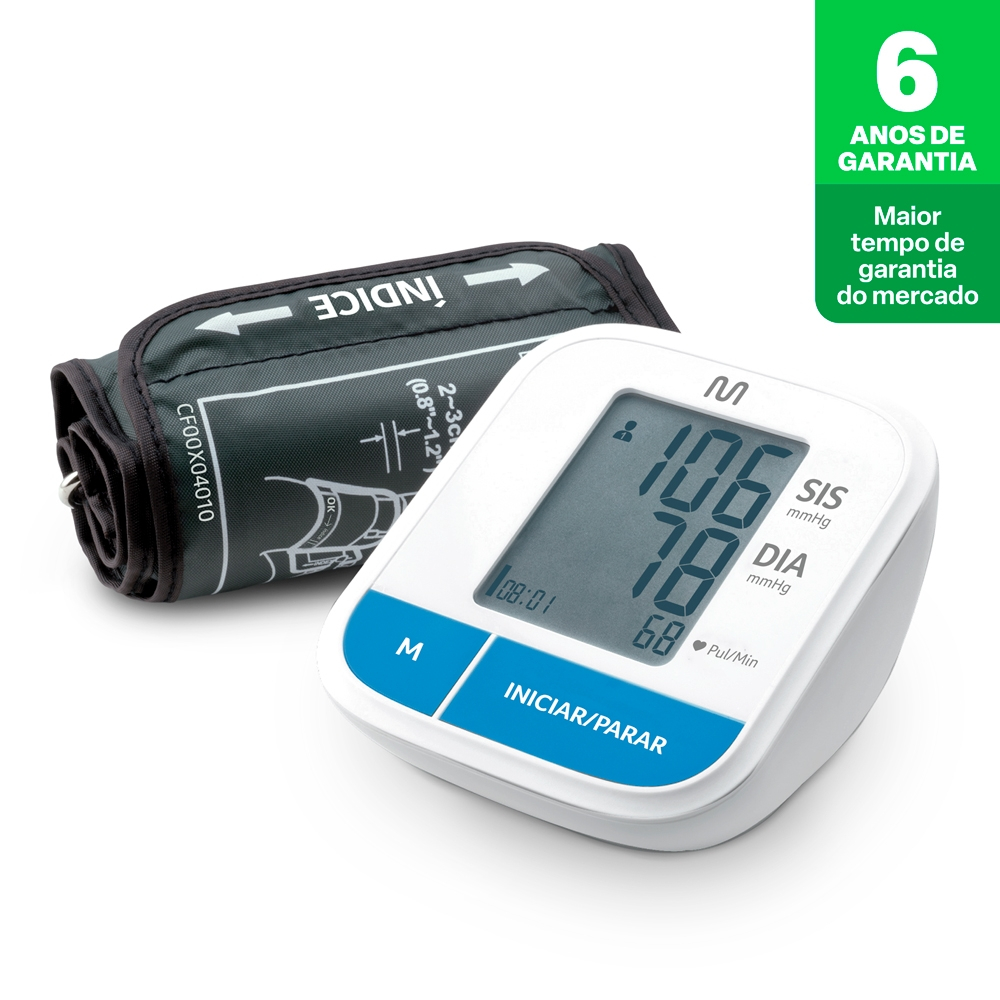 Monitor De Pressão Arterial de Braço Multilaser Saúde - HC206 em Oferta na Shopee