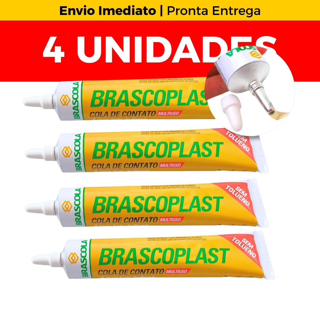 Cola Sapateiro Forte para Couro e Artesanato – Brascoplast 75 g em Oferta na Shopee