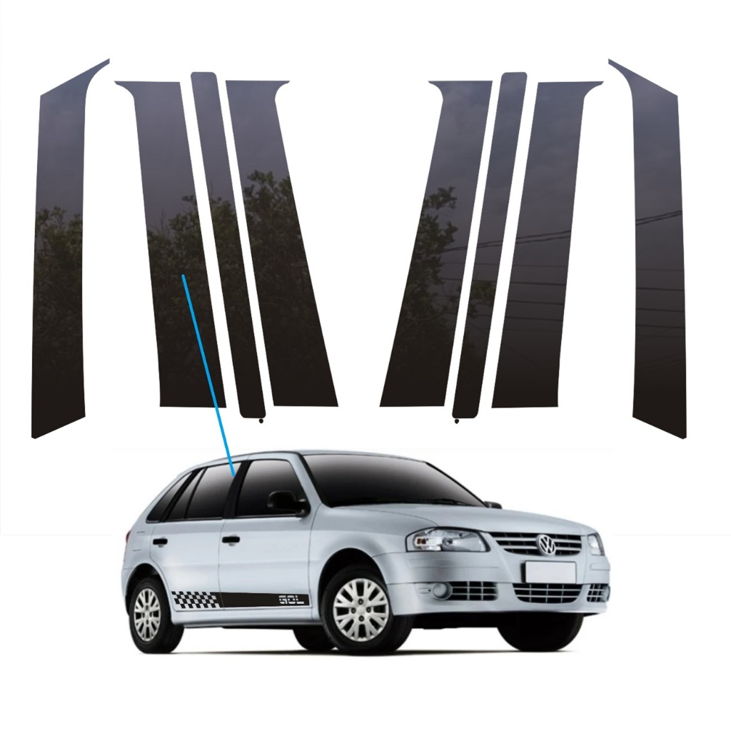 Adesivo Black Piano Para Gol Bolinha Até G4 Coluna 4 Portas em Oferta na Shopee