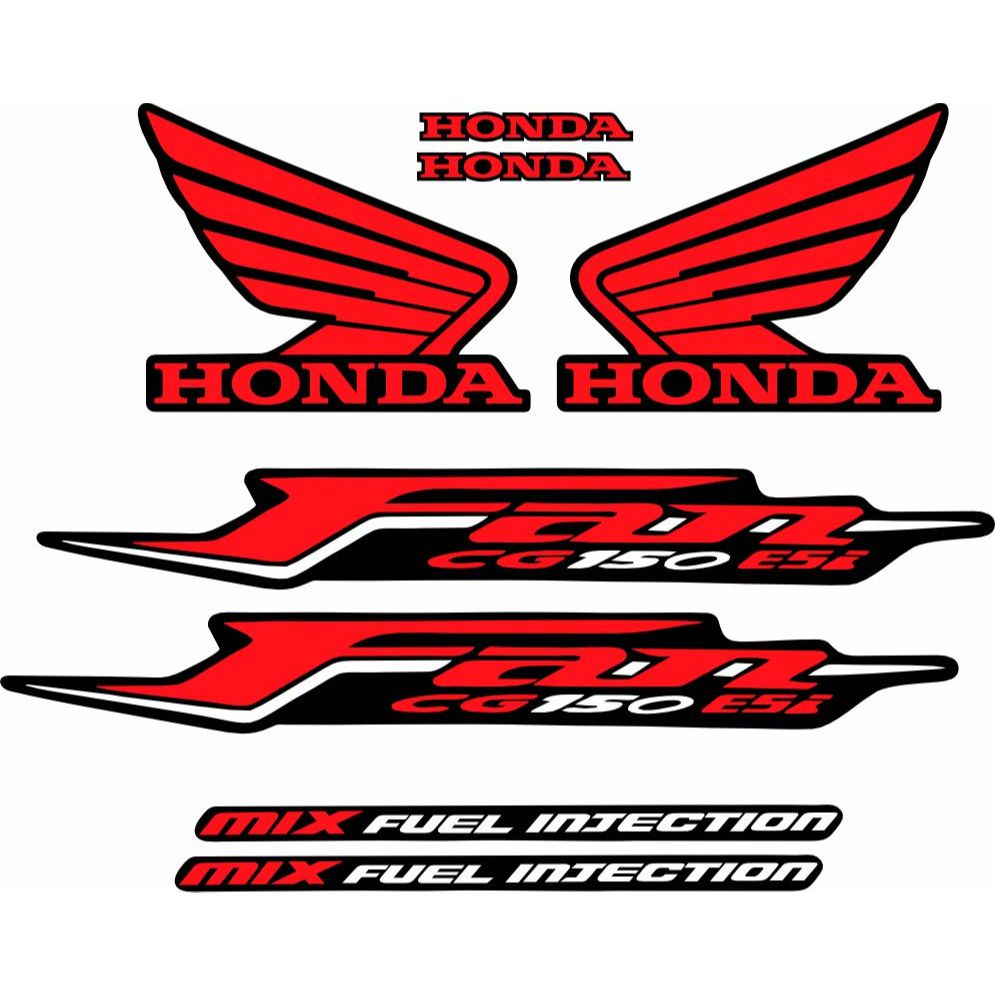 kit adesivos Moto cg Fan 150 cc 2011 em Oferta na Shopee