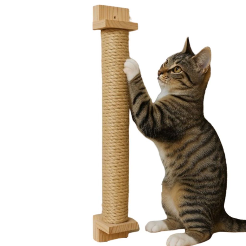 Arranhador Parede Gatos Brinquedo Vertical Anti Stress Com 60 cm de Comprimento Barato!