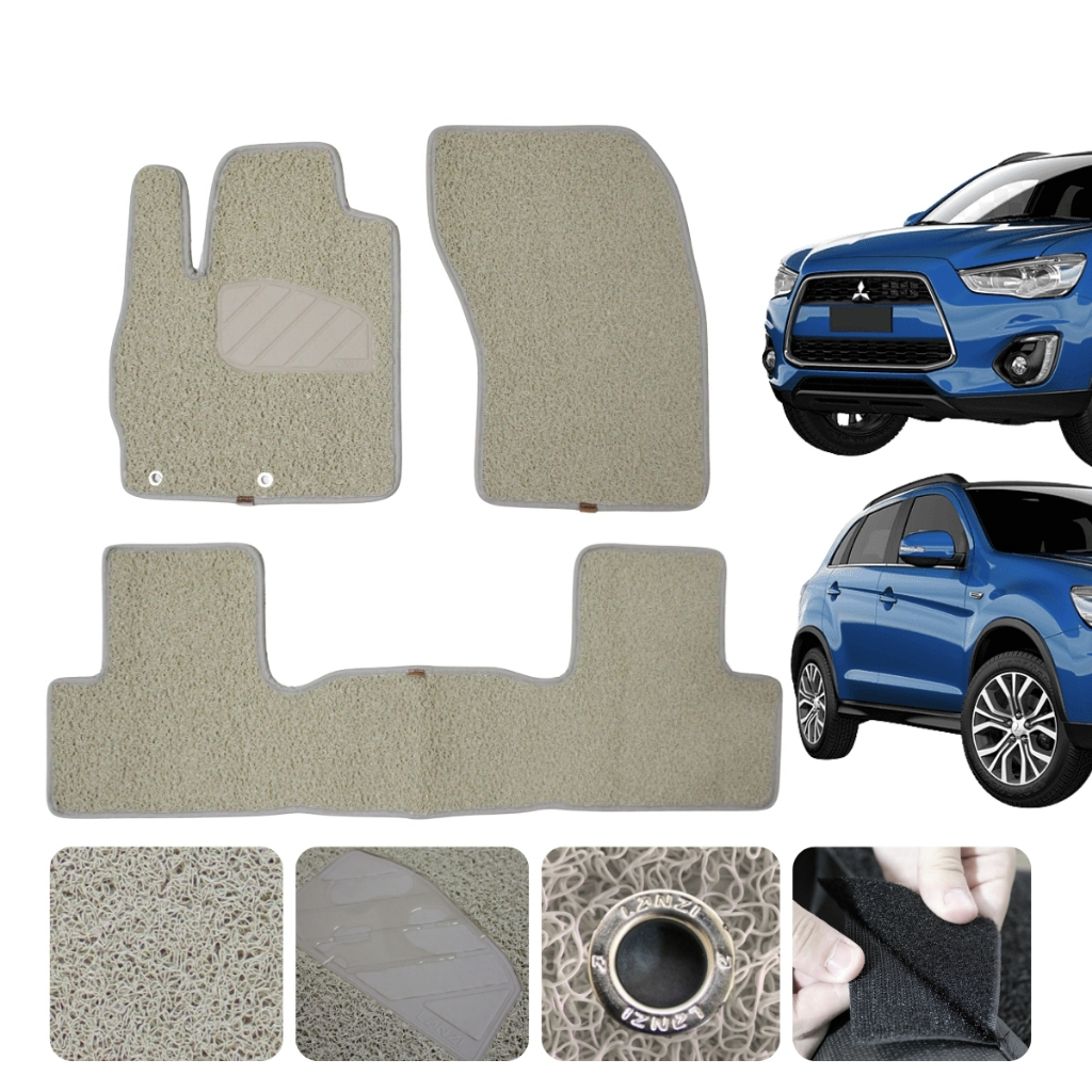 Tapete carro Asx 2010 11 12 13 a 20 2021 4WD CVT Sem odor Original Lanzi Linha Robusta cor Bege