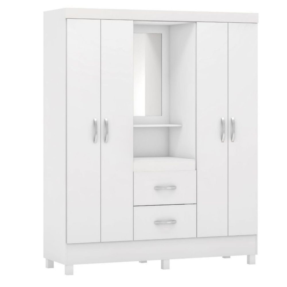 Guarda Roupa Demobile Lord Capelinha 4 Portas em Oferta na Shopee