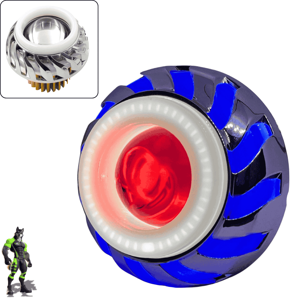 Farol Olho de anjo 2 Aneis Luz Alta Baixa Strobo LED AZUL  BRANCO E VERMELHO Carros Motos em Oferta na Shopee