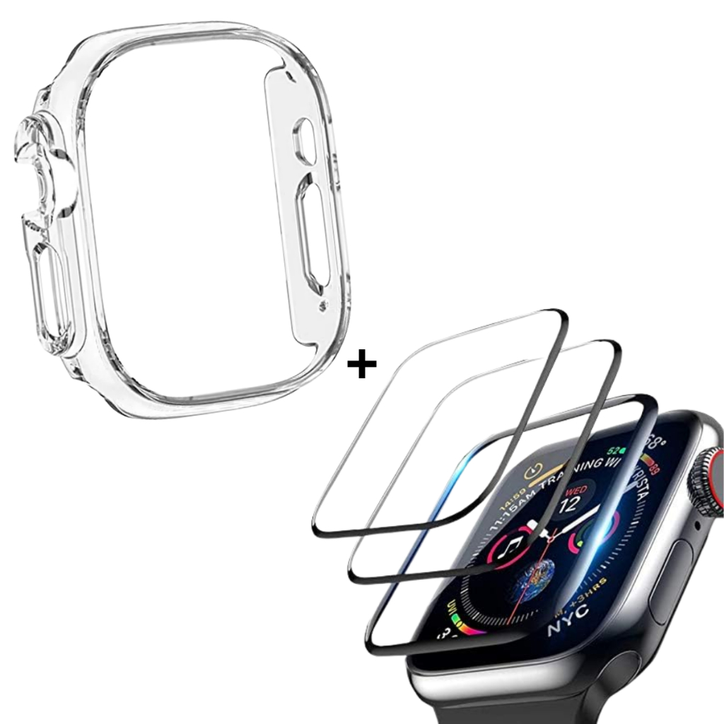 Capinhas para Smartwatch Diversas + Películas Protetoras Estilo Proteção e Compatibilidade Garantida