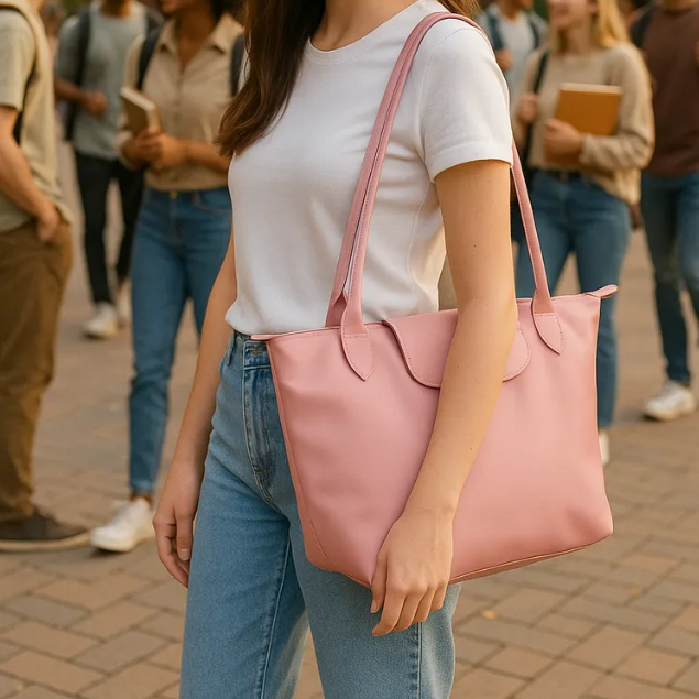 Bolsa Feminina LaytonVivian 651 Tote Nylon Dobrável Shopper Eco Bag Leve Grande Zíper Viagem em Oferta na Shopee