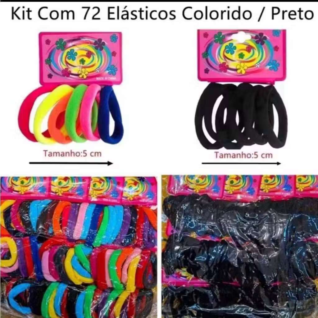 Kit 24/48/72 Unidade De Cabelo Feminino Xuxinha Rabicó para Cabelo Atacado Elastico em Oferta na Shopee