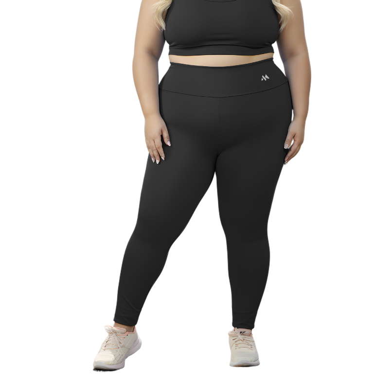 Calça Legging Plus Size Cós alto Zero Transparencia em Oferta na Shopee
