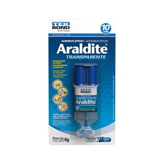 Adesivo Araldite Cola Epóxi Transparente 10 Min Seringa 6g em Oferta na Shopee