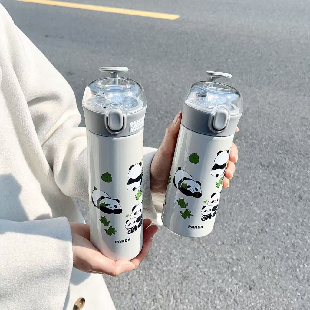 Copo Térmico Fofo De Panda  Quatro Modelos Disponíveis 500ml e 350ml