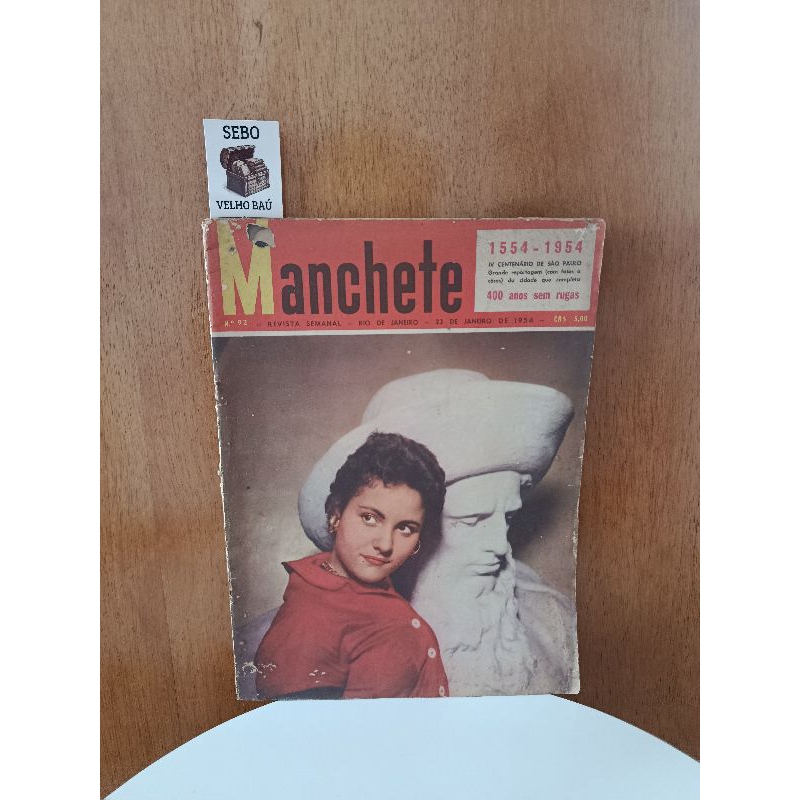 REVISTA MANCHETE REVISTA SEMANAL - RIO DE JANEIRO - 23 DE JANEIRO DE 1954 (Nº 92)