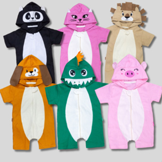 Macacão Curto Fantasia Capuz Bichinhos Infantil até 24 meses em Oferta na Shopee