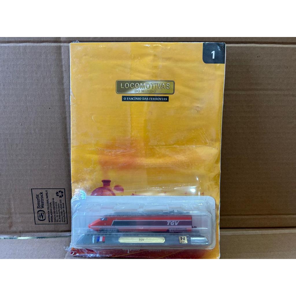 Miniatura Trem 1:160 TGV nº1 Locomotivas do Mundo Fascínio das Ferrovias