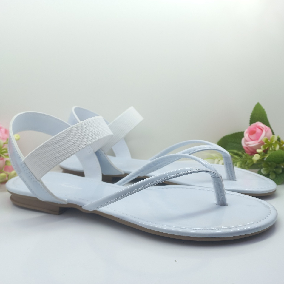 Sándalia feminina rasterinha trazeiro de elástico mácia em Oferta na Shopee