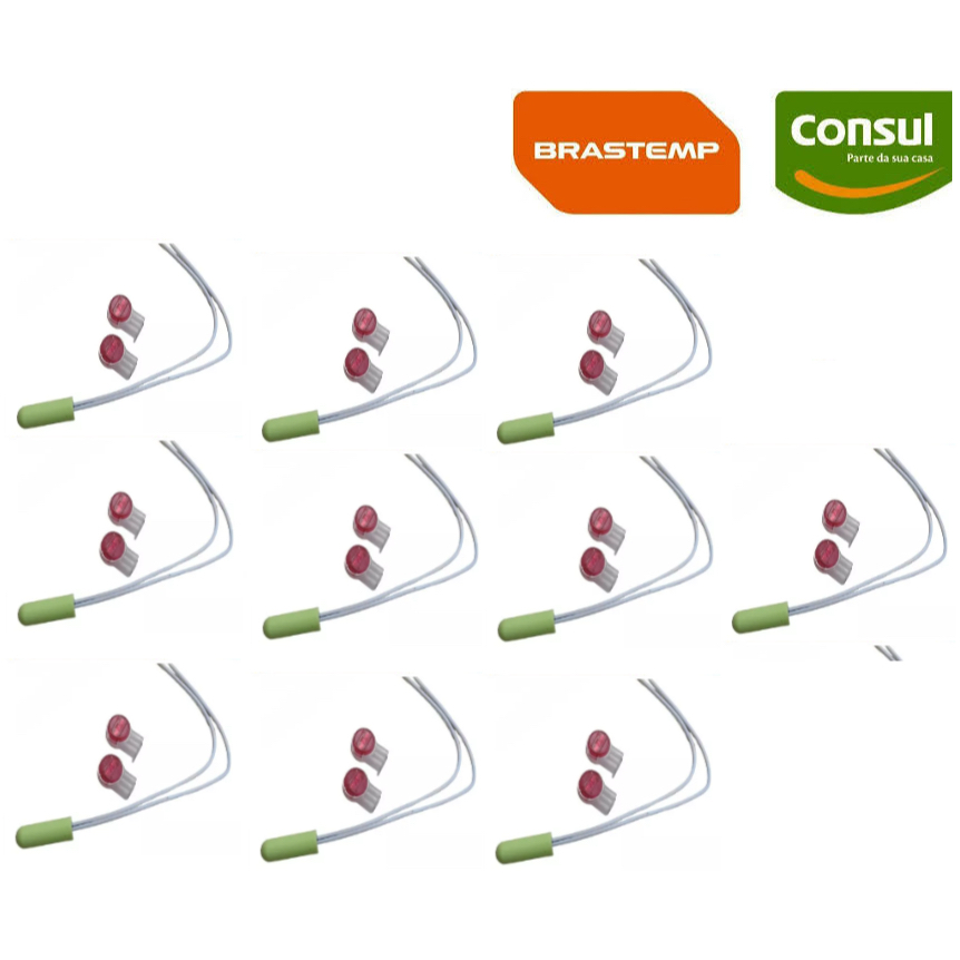 KIT 10 SENSORES 2,7K BRASTEMP CONSUL W10531315