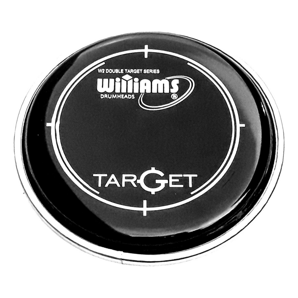 Pele 8'' Williams Target Black / Duplo Filme - Para Bateria