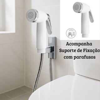 Gatilho Para Ducha Higienica / Chuveirinho Branco Com Suporte ABS em Oferta na Shopee