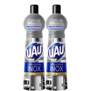 Kit 2un Multiuso Uau Limpa E Brilha Inox 500ml em Oferta na Shopee