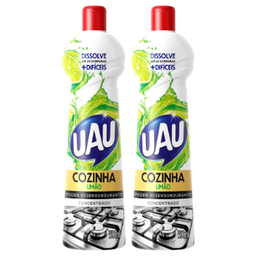 Kit 2un Multiuso 500ml Limão Siciliano Uau Superfícies e Utensílios em Oferta na Shopee