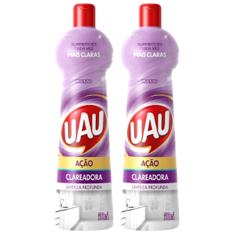 Kit 2un Multiuso UAU Ação Clareadora 500ml em Oferta na Shopee