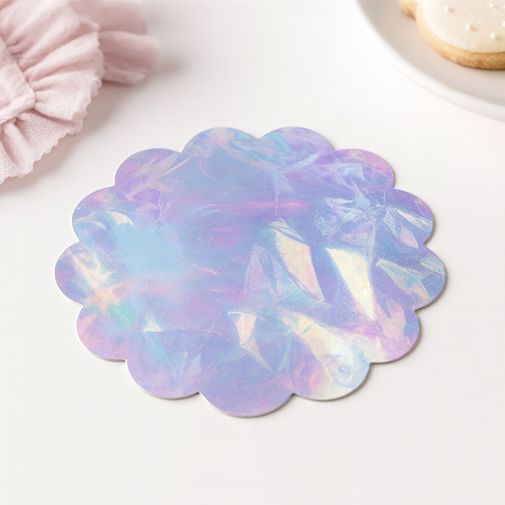 300 Tapetinhos Nacarado Fundo Para Doces Redondo Nº9 em Oferta na Shopee