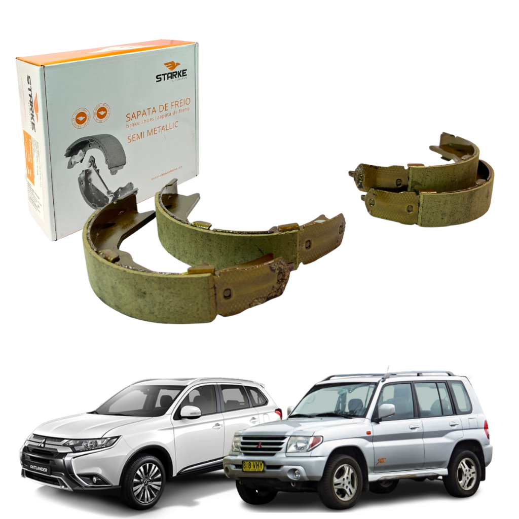 Sapata De Freio De Mão Com Lona Airtrek Outlander Pajero TR4 Pajero IO