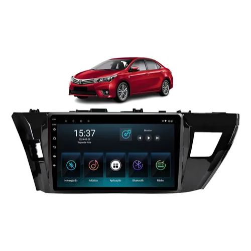 Central Multimidia Corolla Gli/xei 2015 2016 2017 Android Auto Carplay 4gb/64gb