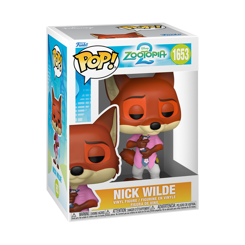 FUNKO POP DISNEY ZOOTOPIA S2 NICK WILDE 1653 NOVO ORIGINAL