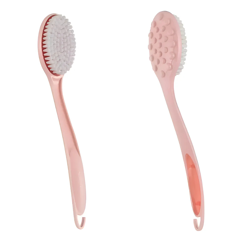 Escova massageadora para banho ROSA OU VERDE — imagem 2 de 2