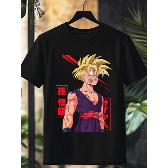 Camiseta personalizada Dragon Ball Z camisa casual confortável blusa estilosa moda masculina, infantil e feminino
