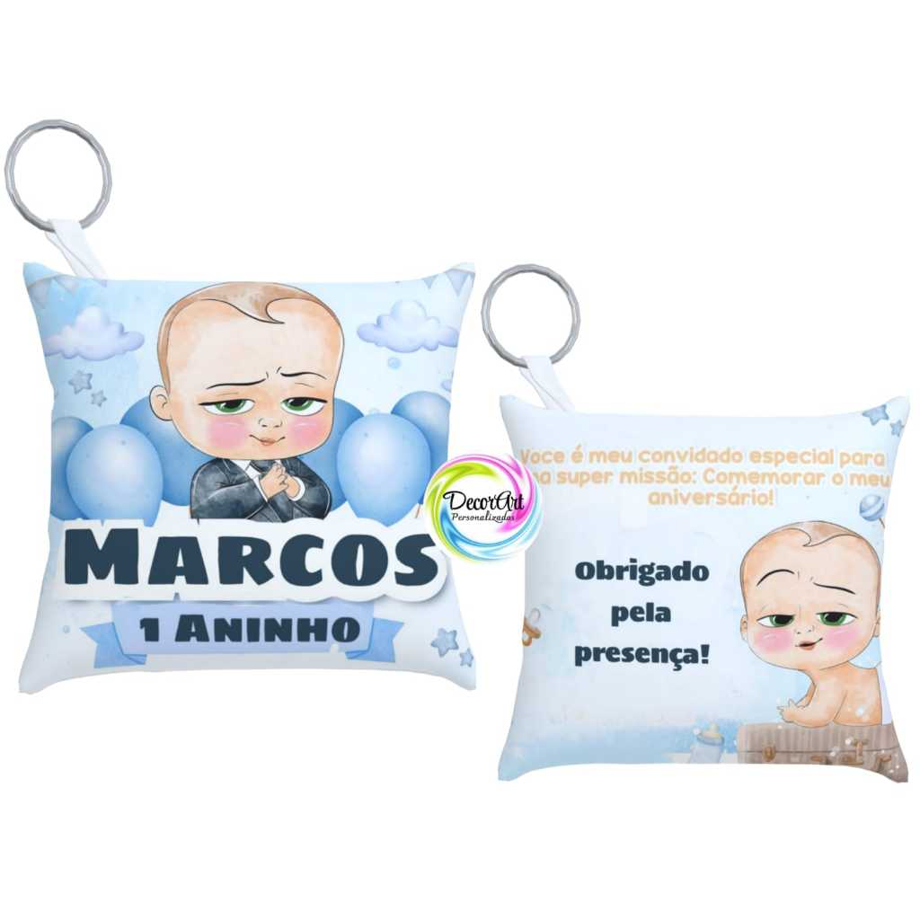 10 Almochaveiros Personalizados poderoso chefinho lembrancinhas