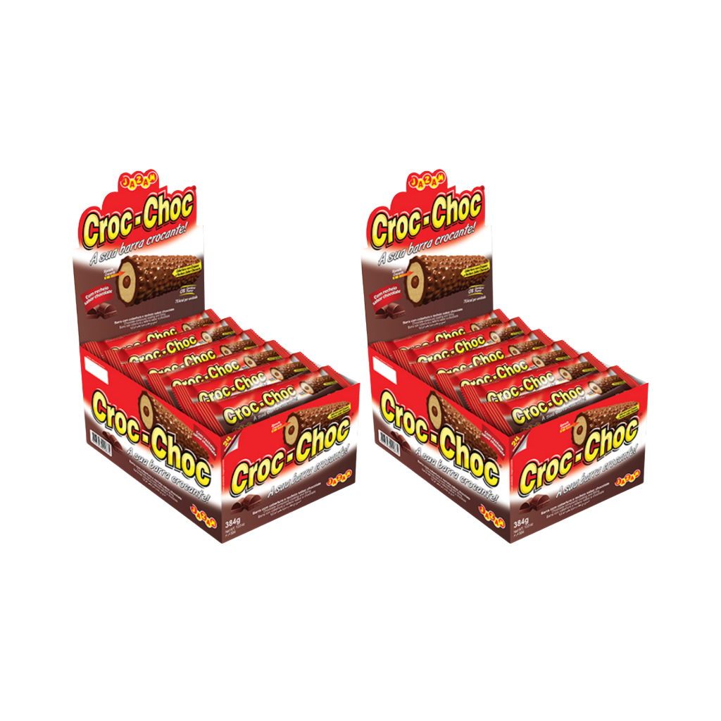 2 Chocolate Croc-Choc Chocolate c/24 Unidades Cada - Jazam
